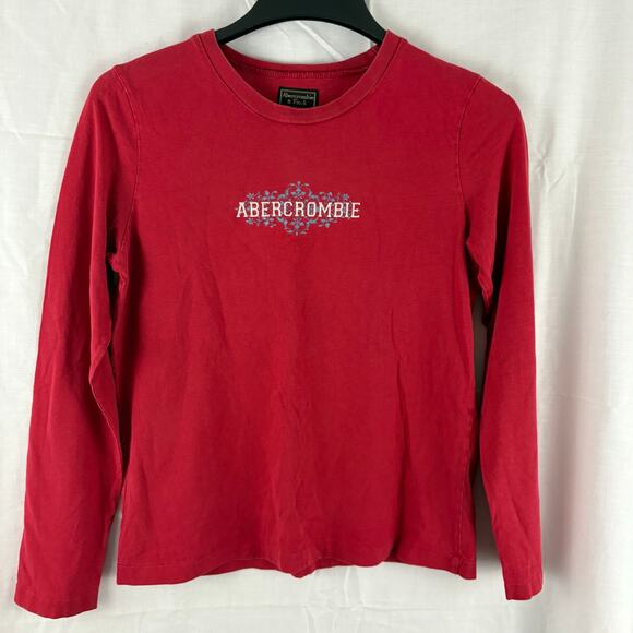 Abercrombie & Fitch Y2K Long Sleeve Graphic T-Shirt Tee Vintage - Picture 1 of 5